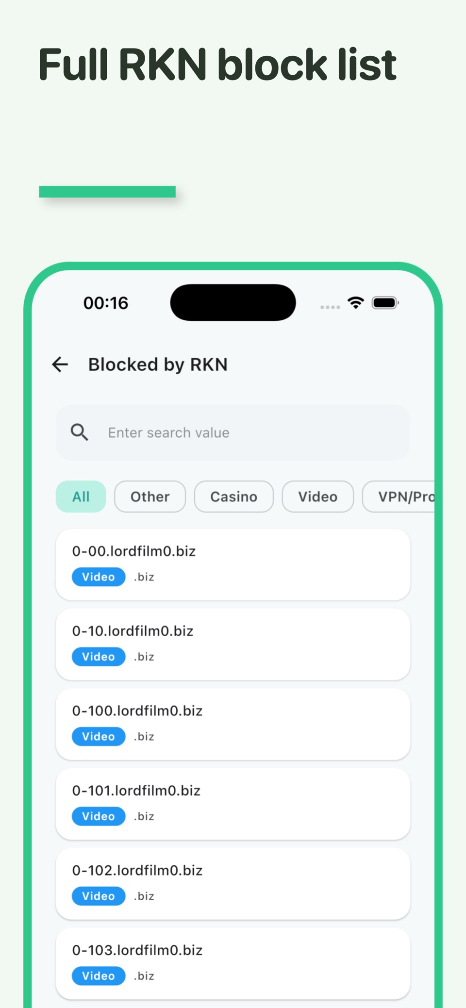 Full RKN block list