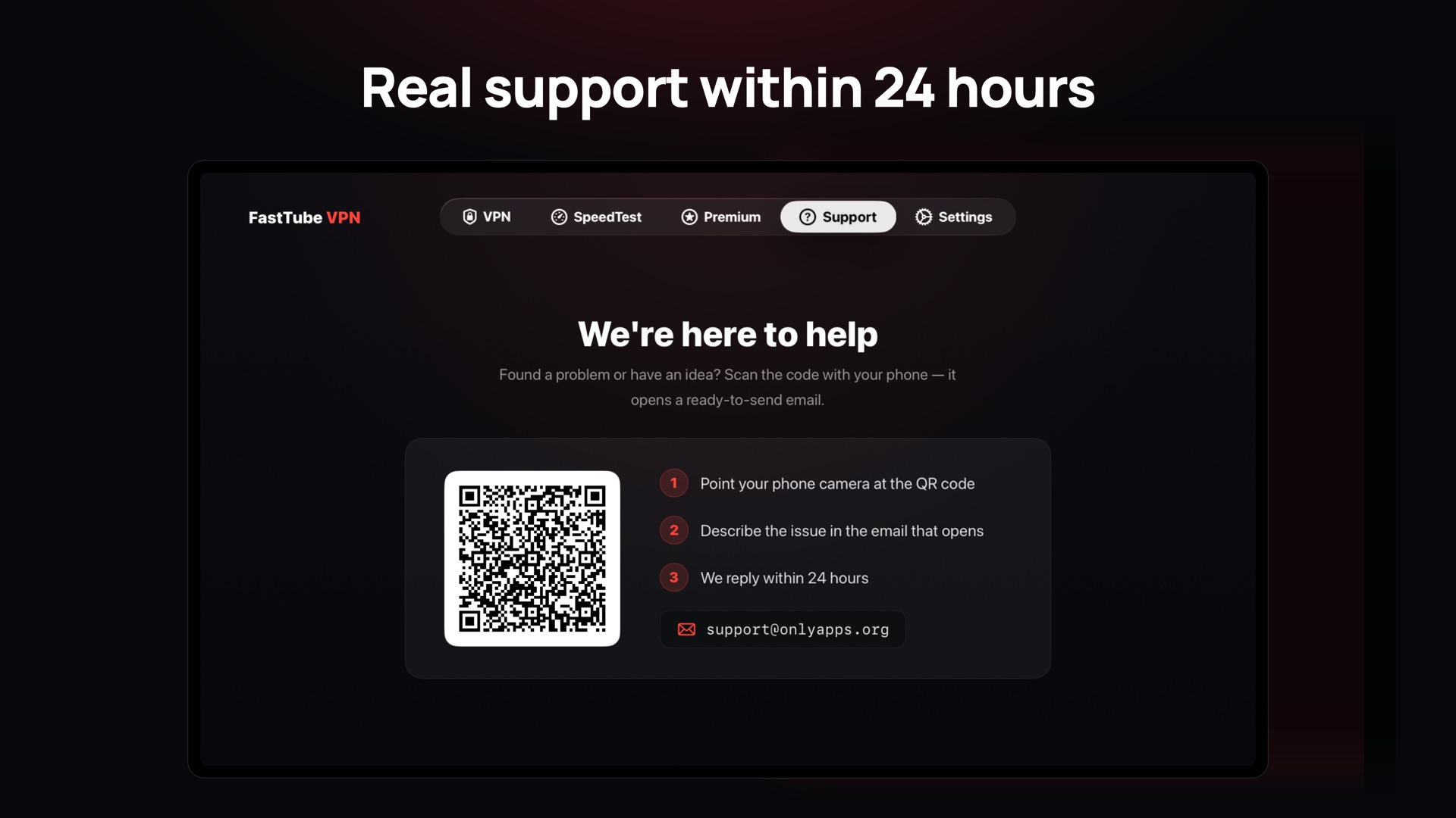 Support within 24 hours