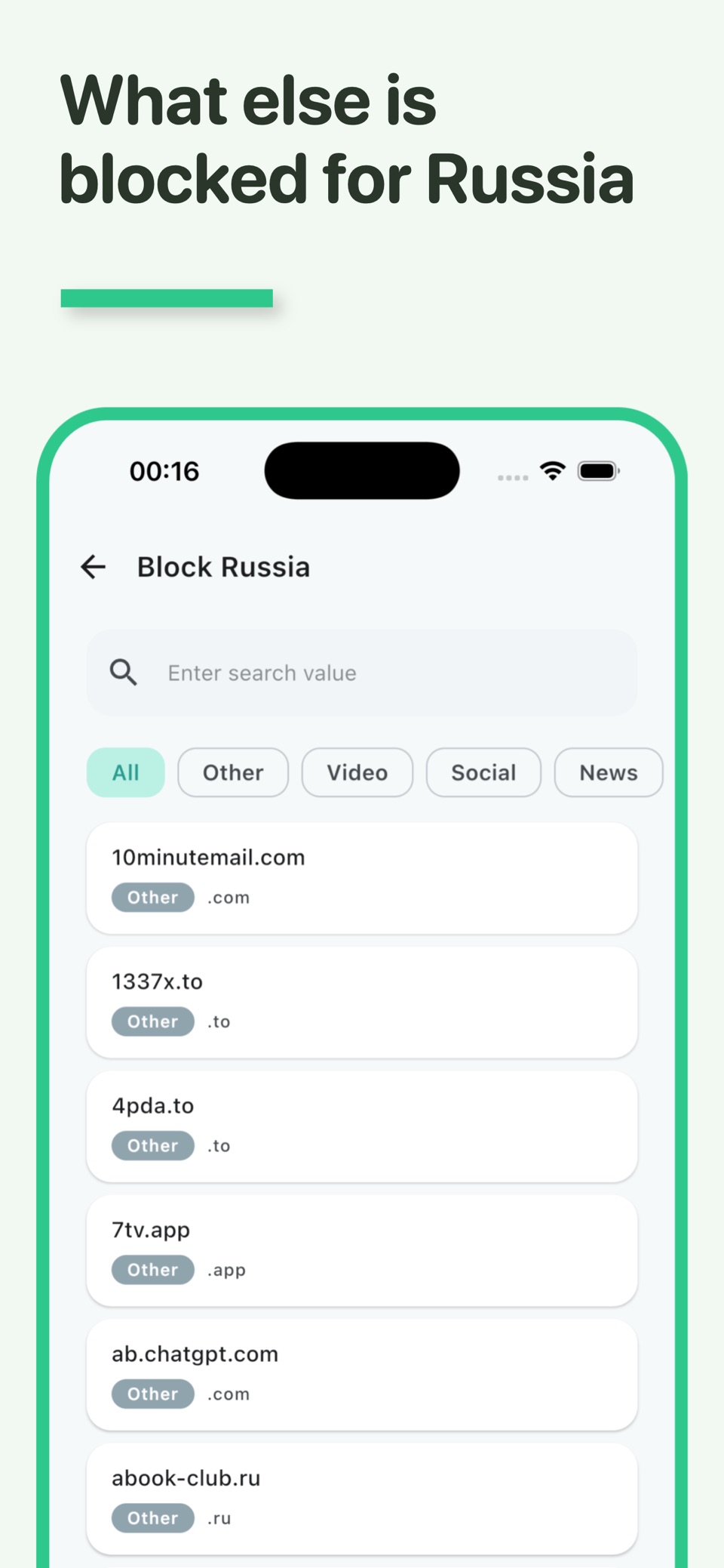 What else is blocked for Russia