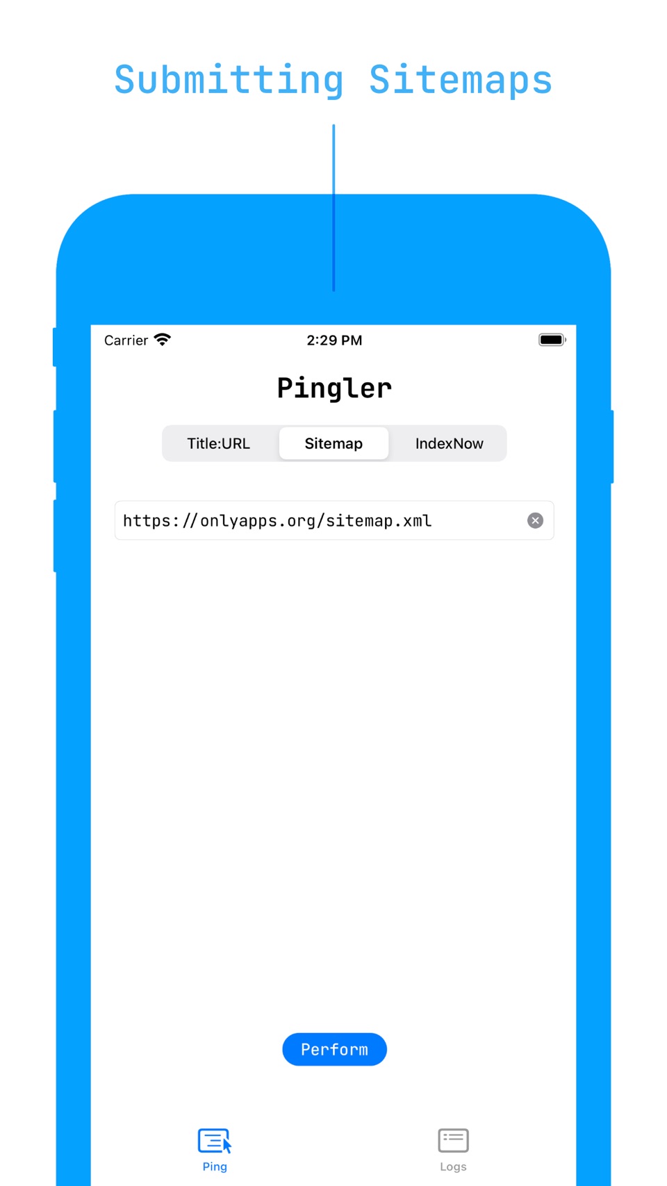 Submit sitemaps