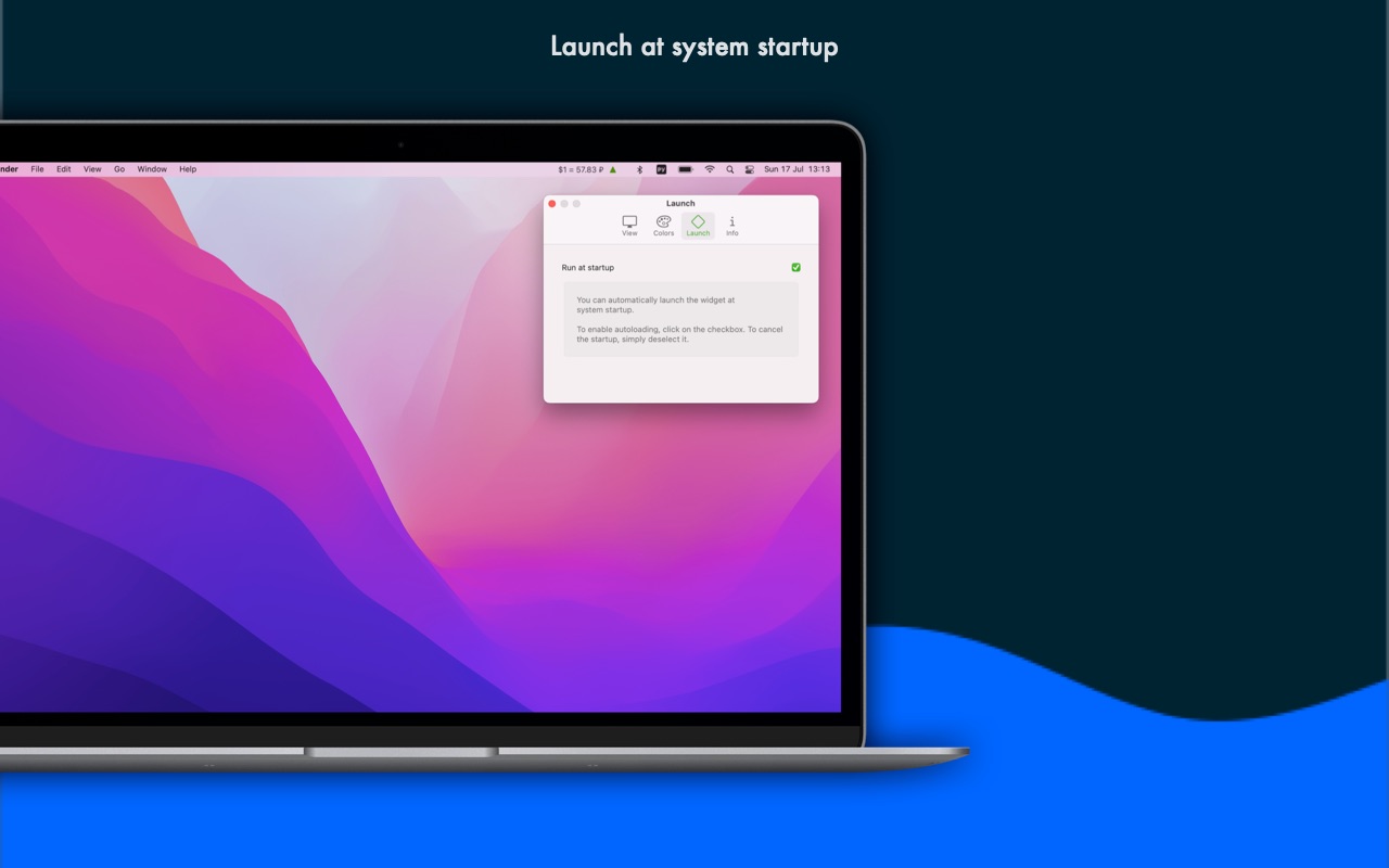 Launch at login