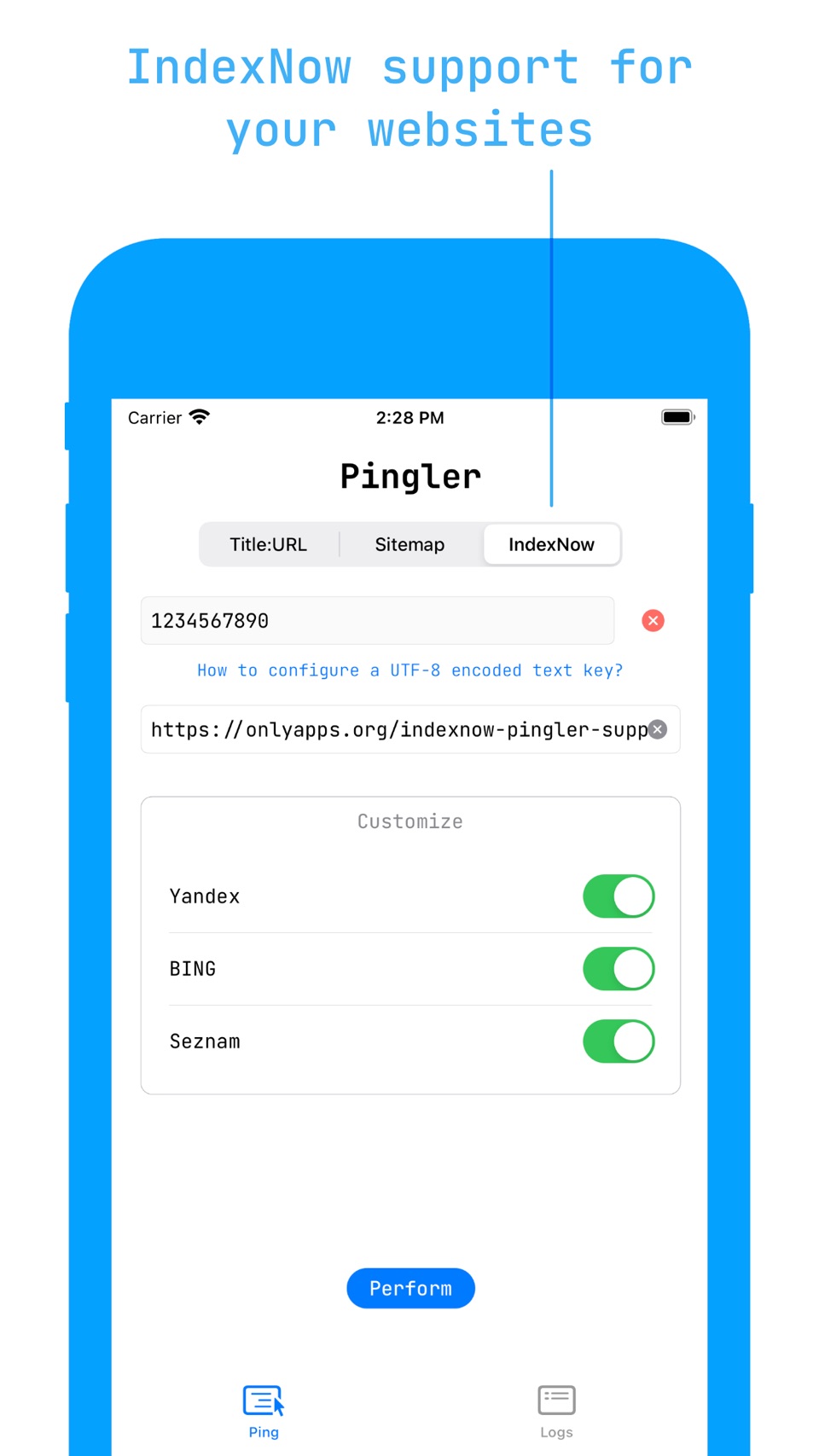 IndexNow for your sites