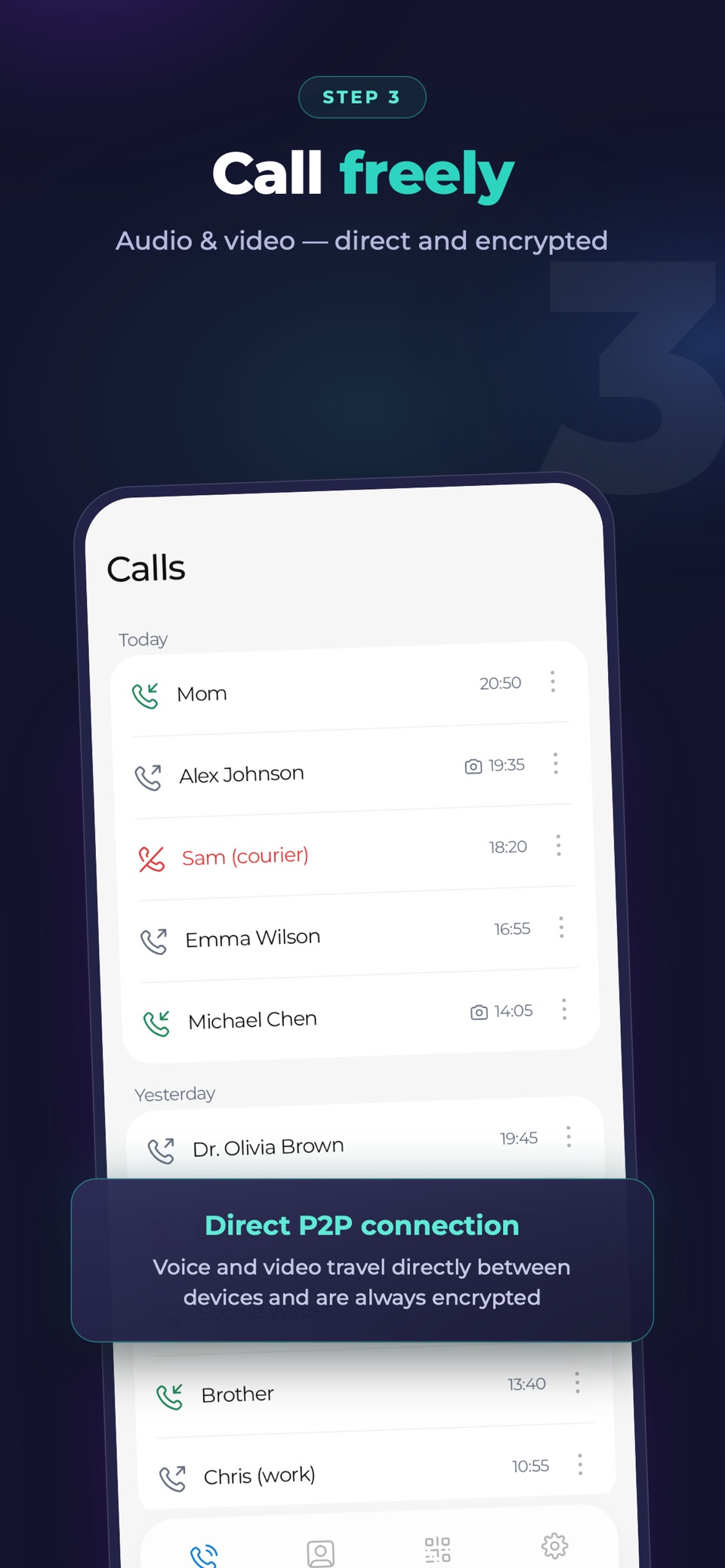 Call freely, peer to peer